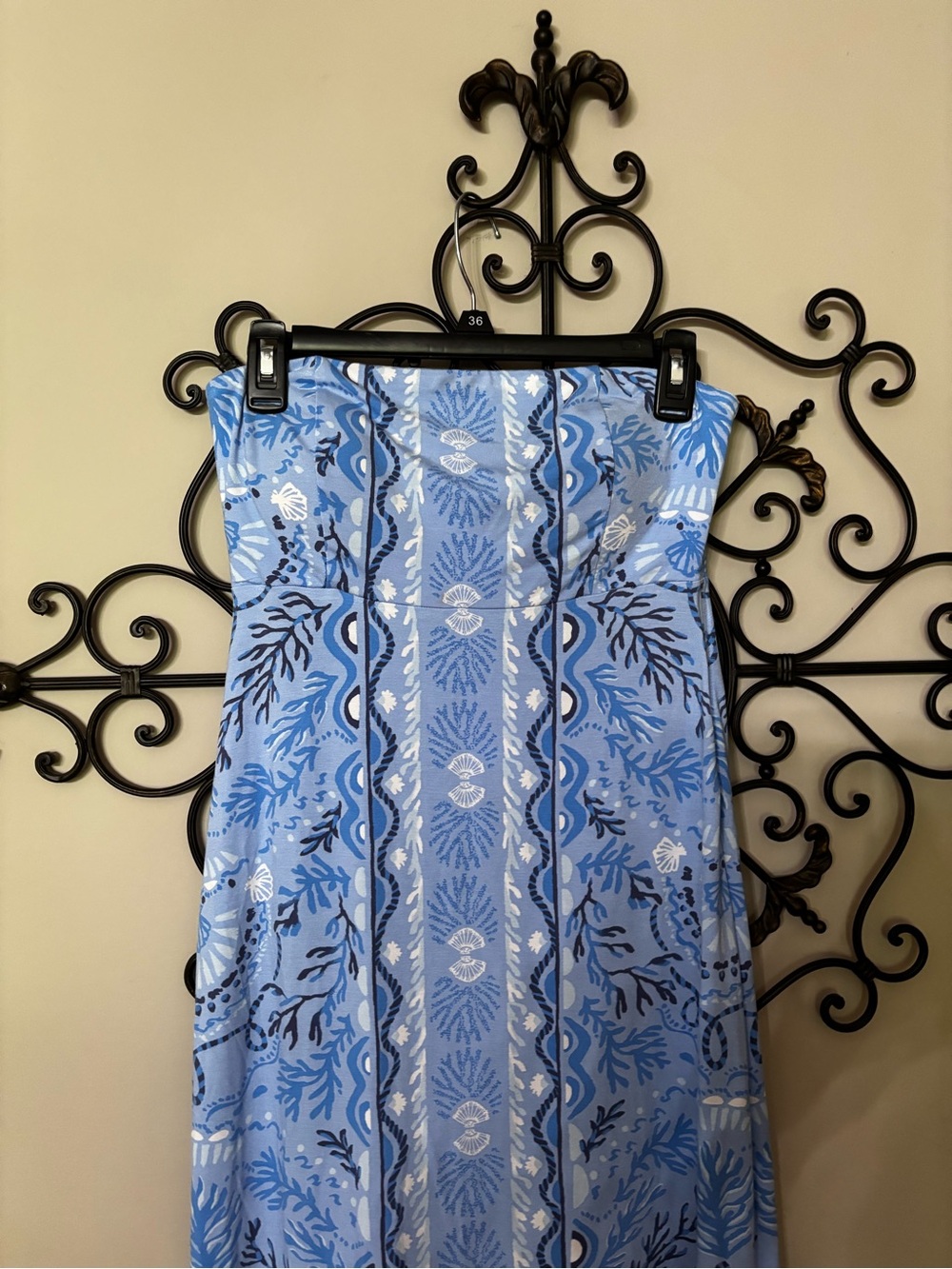 This Lilly Pulitzer Noa Strapless Maxi Dress.  Size 4 - Picture 2 of 9